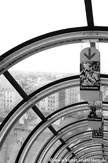 Rolltreppe im Centre Georges Pompidou - Paris