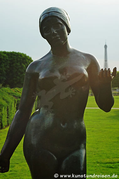 Paris, Bronze-Skulptur L'Été, Tuilerien