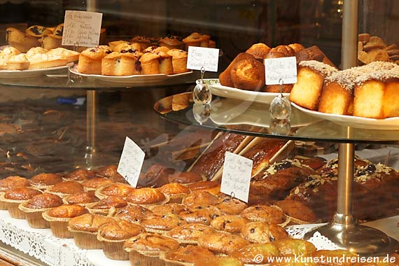 Sü�e Leckereien bei Dames Cakes in der Rue Saint Romain, Rouen