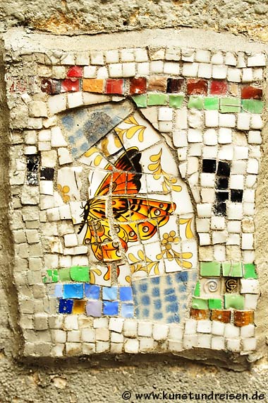 Paris, Mosaik von Jérôme Gulon - Rue de l'Arbalète, 5. Arrondissement