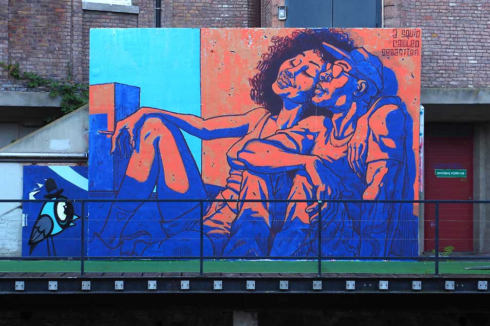 Street Art Graffiti Mural Gent, Belgien