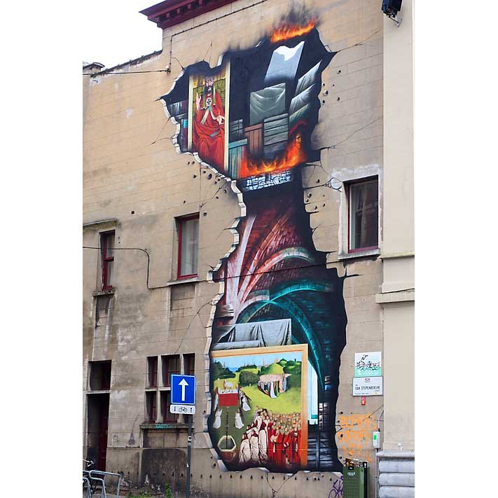 Street Art Mural Bart Smeets, Gent, Belgien
