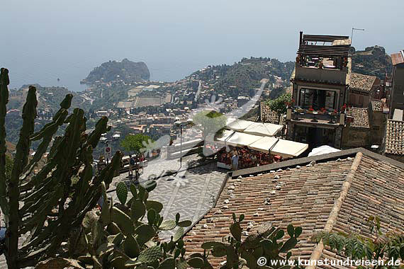 Castelmola - Blick auf Taormina
