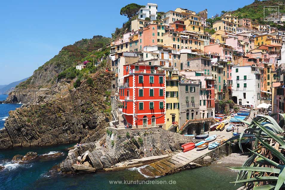 Riomaggiore bunte Häuser Cinque Terre, Weltkulturerbe