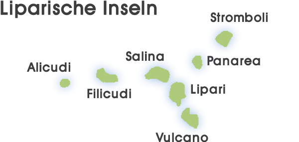 Liparische Inseln Karte