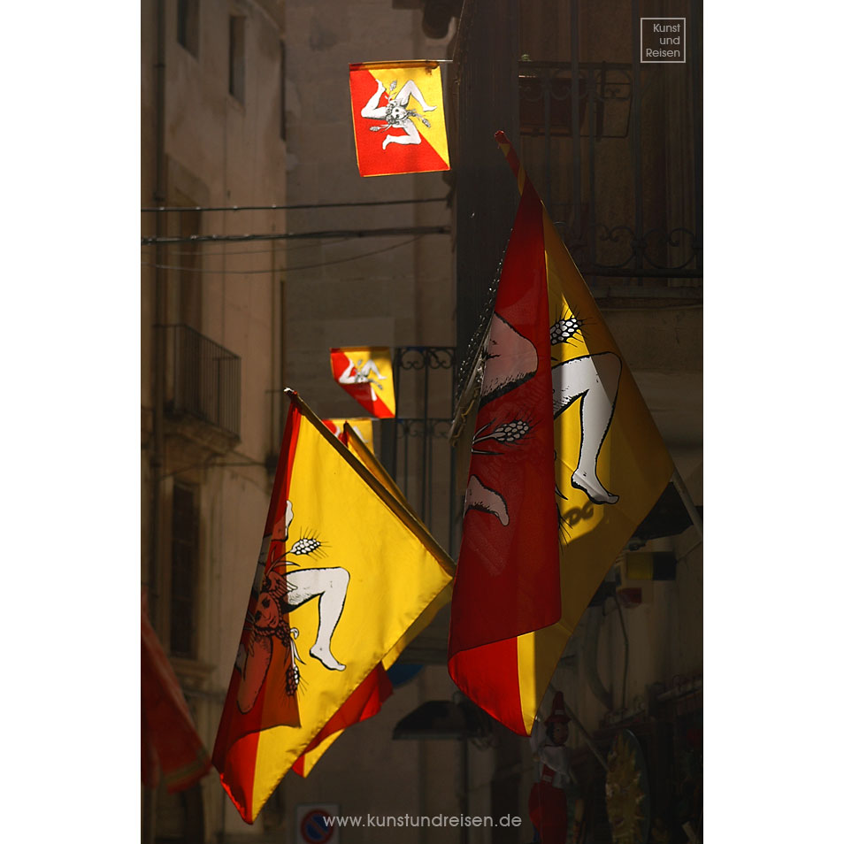 Sizilien, Flagge mit Trinacria