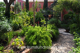 Botanischer Garten der Villa Schuler in Taormina, Sizilien
